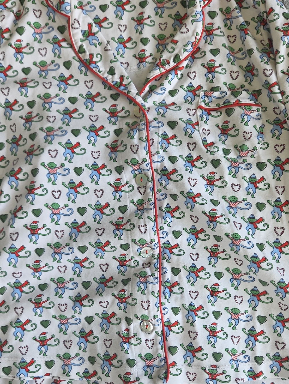 Roller Rabbit Merry Monkey Women's Pajamas Large Limited Edition 100% Cotton - Picture 7 of 11